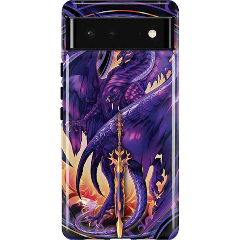 Dragonblade Netherblade Purple by Ruth Thompson Pixel Cases