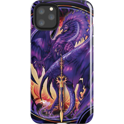 Dragonblade Netherblade Purple by Ruth Thompson iPhone Cases