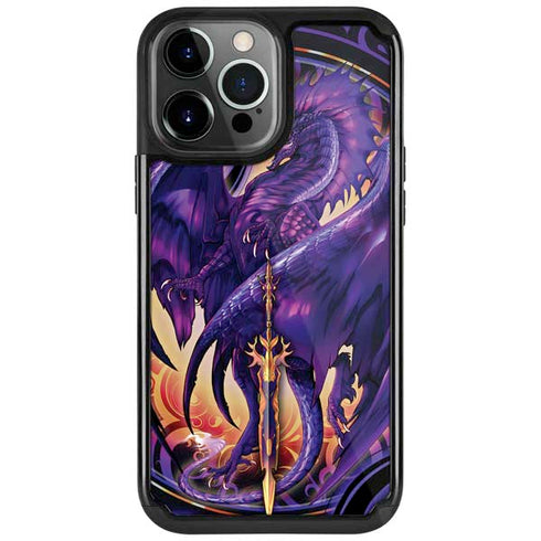 Dragonblade Netherblade Purple by Ruth Thompson iPhone Cases