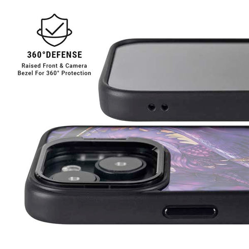 Dragonblade Netherblade Purple by Ruth Thompson iPhone 14 Plus Kickstand Case
