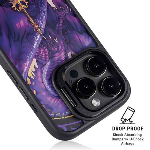 Dragonblade Netherblade Purple by Ruth Thompson iPhone 14 Pro Max Kickstand Case
