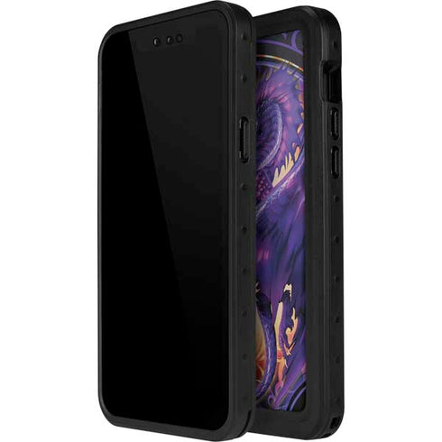 Dragonblade Netherblade Purple by Ruth Thompson iPhone 15 Plus Waterproof Case