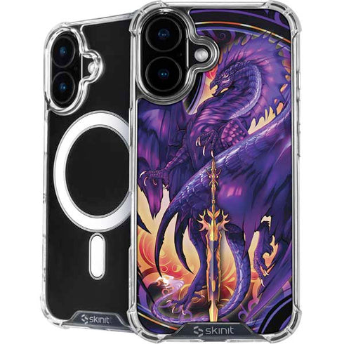 Dragonblade Netherblade Purple by Ruth Thompson iPhone 16 MagSafe Case
