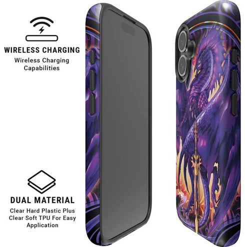 Dragonblade Netherblade Purple by Ruth Thompson iPhone 16 Magsafe Impact Case