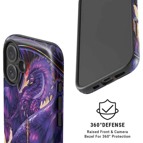 Dragonblade Netherblade Purple by Ruth Thompson iPhone 16 Plus Magsafe Impact Case
