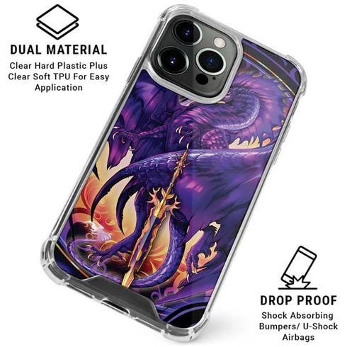 Dragonblade Netherblade Purple by Ruth Thompson iPhone 16 Pro Clear Case