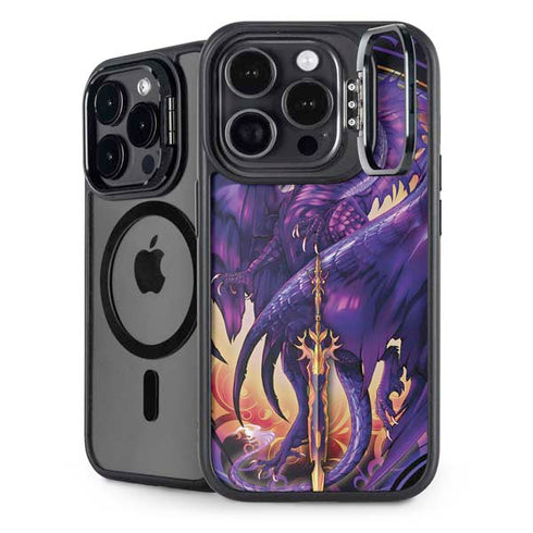 Dragonblade Netherblade Purple by Ruth Thompson iPhone 16 Pro Kickstand Case