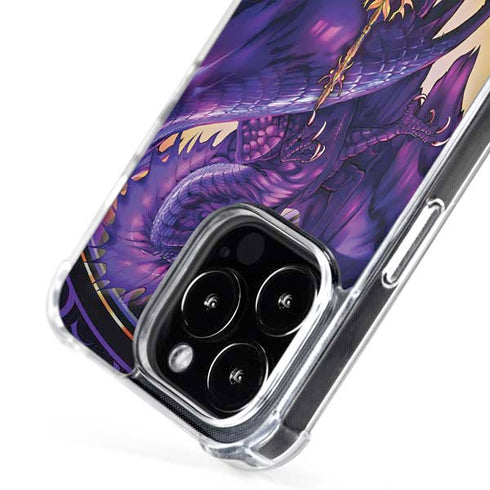 Dragonblade Netherblade Purple by Ruth Thompson iPhone 16 Pro MagSafe Case