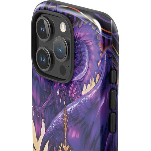 Dragonblade Netherblade Purple by Ruth Thompson iPhone 16 Pro Max Impact Case
