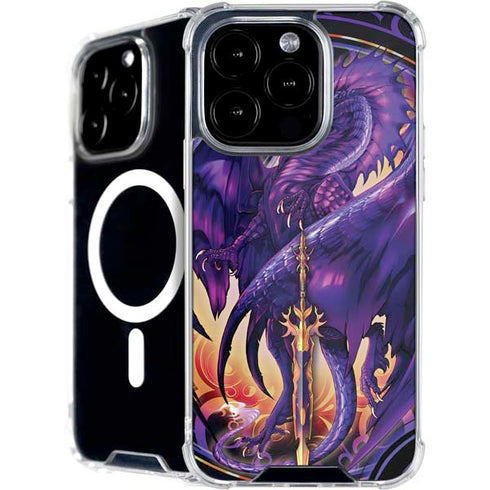 Dragonblade Netherblade Purple by Ruth Thompson iPhone 16 Pro Max MagSafe Case