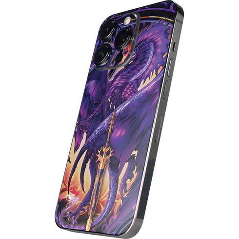 Dragonblade Netherblade Purple by Ruth Thompson iPhone 16 Pro Max Skin