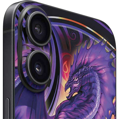 Dragonblade Netherblade Purple by Ruth Thompson iPhone 16 Skin