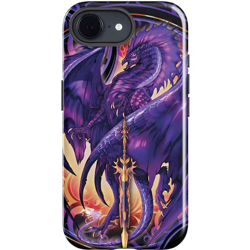 Dragonblade Netherblade Purple by Ruth Thompson iPhone 16e Impact Case