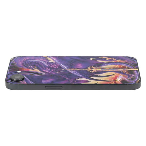 Dragonblade Netherblade Purple by Ruth Thompson iPhone 16e Skin