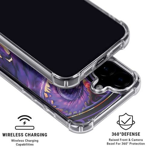 Dragonblade Netherblade Purple by Ruth Thompson iPhone 17 Clear Case