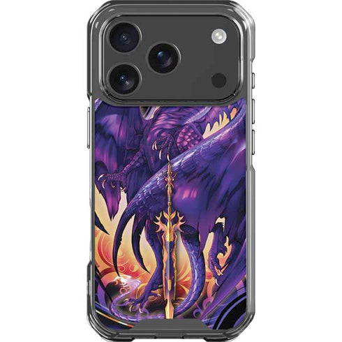 Dragonblade Netherblade Purple by Ruth Thompson iPhone 18 Pro Clear Case
