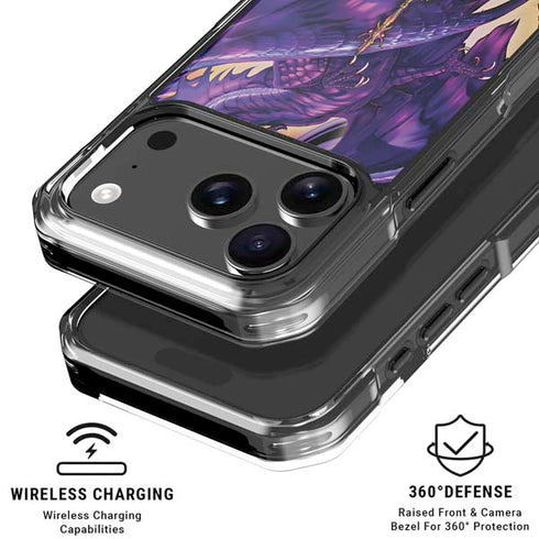 Dragonblade Netherblade Purple by Ruth Thompson iPhone 18 Pro Clear Case