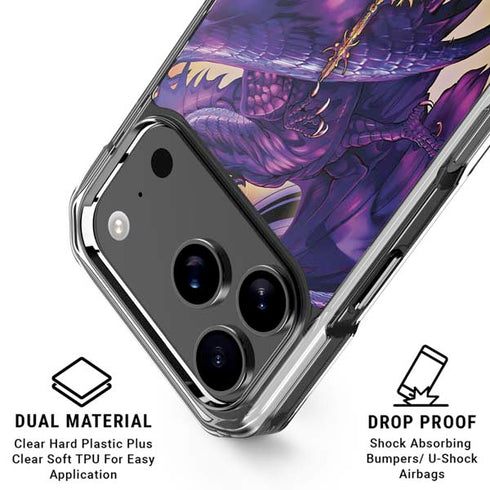 Dragonblade Netherblade Purple by Ruth Thompson iPhone 18 Pro Clear Case