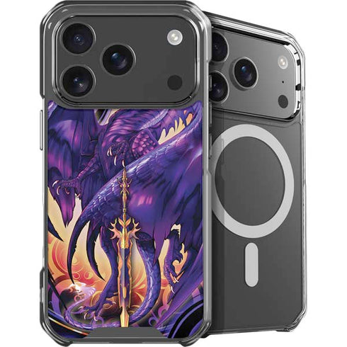 Dragonblade Netherblade Purple by Ruth Thompson iPhone 18 Pro MagSafe Case