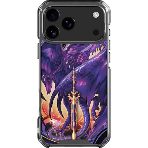 Dragonblade Netherblade Purple by Ruth Thompson iPhone 18 Pro Max Clear Case