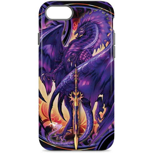Dragonblade Netherblade Purple by Ruth Thompson iPhone Cases