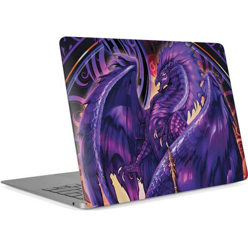 Dragonblade Netherblade Purple by Ruth Thompson Apple MacBook Air Skin