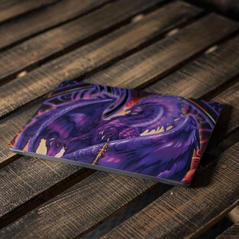 Dragonblade Netherblade Purple by Ruth Thompson Apple MacBook Air Skin
