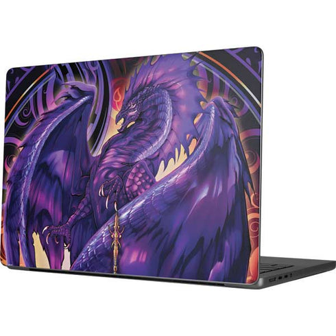 Dragonblade Netherblade Purple by Ruth Thompson Apple MacBook Pro 14-inch Skin