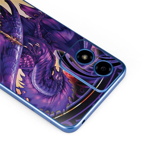 Dragonblade Netherblade Purple by Ruth Thompson Moto G Play 4G (2024) Skin