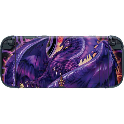Dragonblade Netherblade Purple by Ruth Thompson Nintendo Switch 2 (2025) with Joy-Con Skin