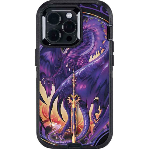 Dragonblade Netherblade Purple by Ruth Thompson Otterbox Defender iPhone Skin