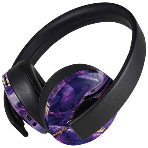 Dragonblade Netherblade Purple by Ruth Thompson PlayStation 4 Gold Wireless Headset Skin