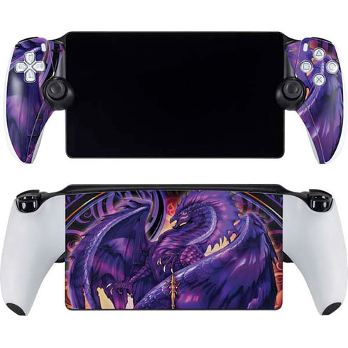 Dragonblade Netherblade Purple by Ruth Thompson PlayStation Portal Remote Player Skin