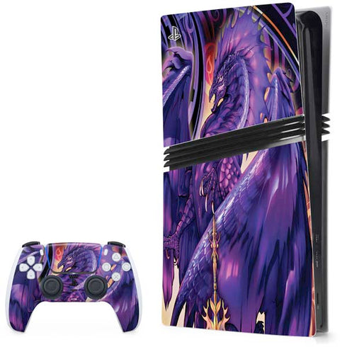 Dragonblade Netherblade Purple by Ruth Thompson PS5 Pro Bundle Skin