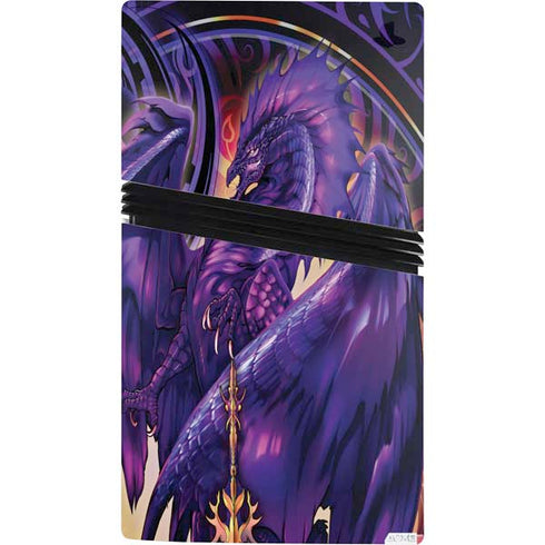 Dragonblade Netherblade Purple by Ruth Thompson PS5 Pro Console Skin