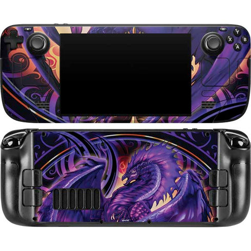 Dragonblade Netherblade Purple by Ruth Thompson Steam Deck Handheld Gaming Computer OLED Skin