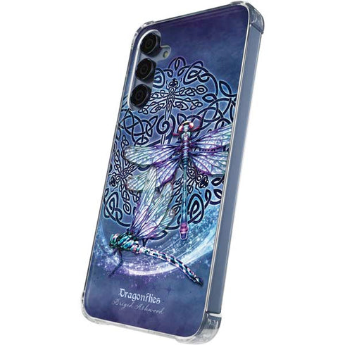 Dragonfly Celtic Knot by Brigid Ashwood Galaxy A35 5G Clear Case