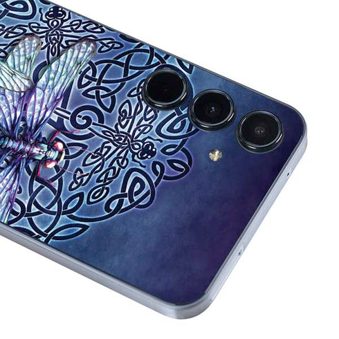 Dragonfly Celtic Knot by Brigid Ashwood Galaxy A35 5G Skin