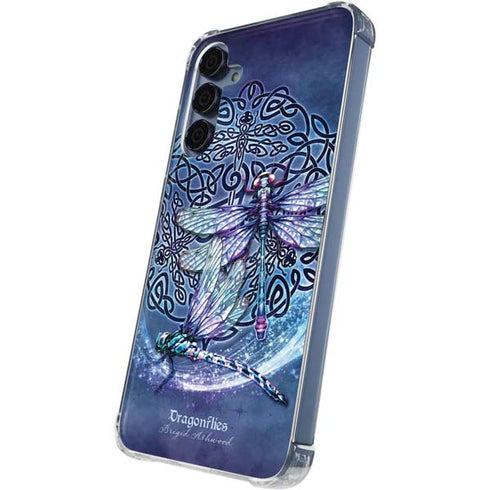 Dragonfly Celtic Knot by Brigid Ashwood Galaxy A55 5G Clear Case