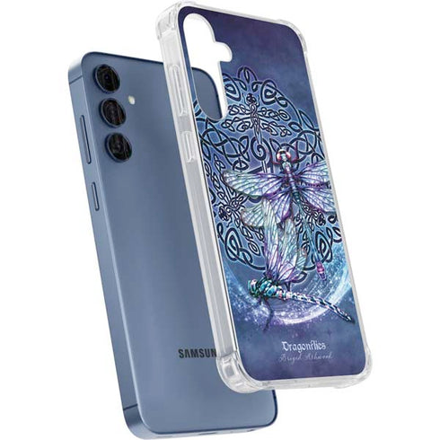 Dragonfly Celtic Knot by Brigid Ashwood Galaxy A55 5G Clear Case
