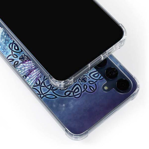Dragonfly Celtic Knot by Brigid Ashwood Galaxy A55 5G Clear Case
