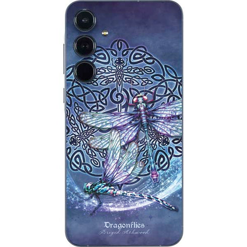 Dragonfly Celtic Knot by Brigid Ashwood Galaxy A55 5G Skin