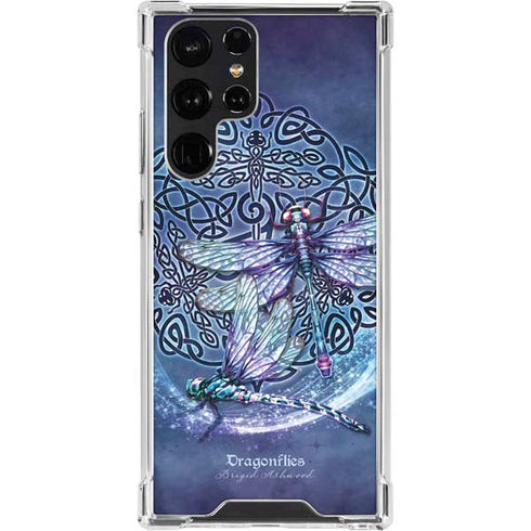 Dragonfly Celtic Knot by Brigid Ashwood Galaxy S23 Ultra Clear Case
