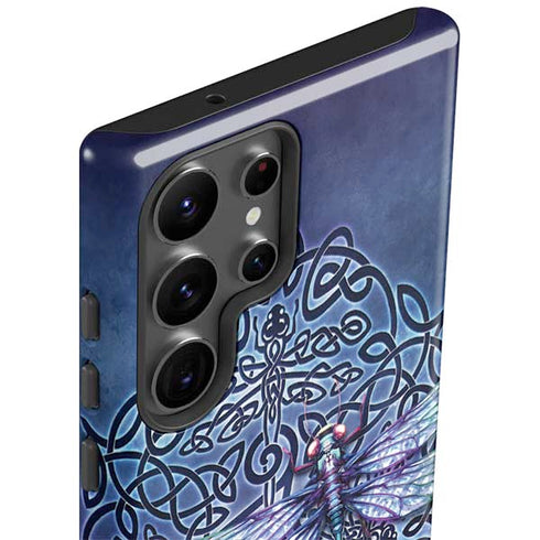 Dragonfly Celtic Knot by Brigid Ashwood Galaxy S23 Ultra Pro Case