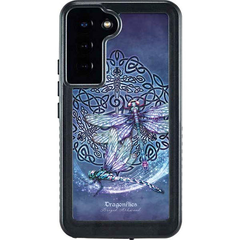 Dragonfly Celtic Knot by Brigid Ashwood Galaxy S24 Plus Waterproof Case