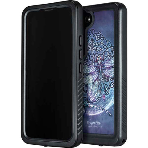 Dragonfly Celtic Knot by Brigid Ashwood Galaxy S24 Plus Waterproof Case