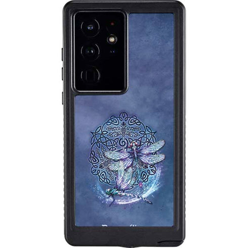 Dragonfly Celtic Knot by Brigid Ashwood Galaxy S24 Ultra Waterproof Case