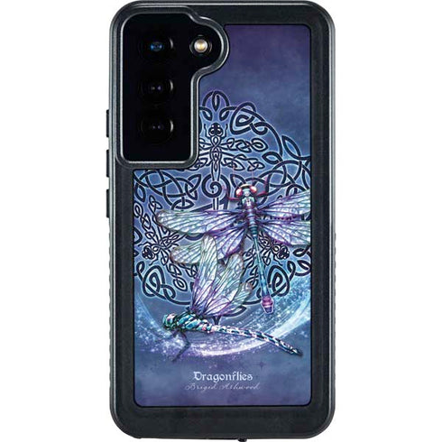 Dragonfly Celtic Knot by Brigid Ashwood Galaxy S24 Waterproof Case