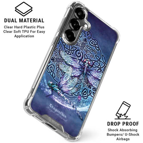Dragonfly Celtic Knot by Brigid Ashwood Galaxy S26 Clear Case