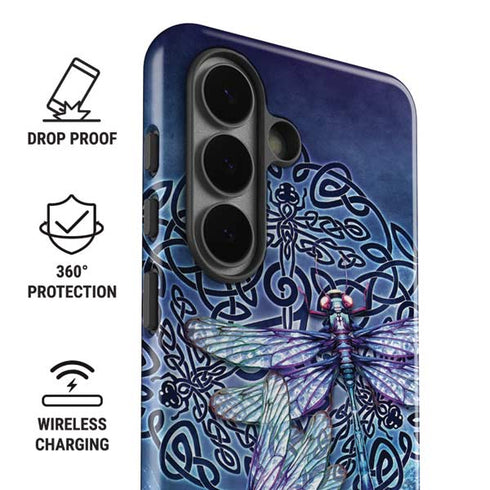 Dragonfly Celtic Knot by Brigid Ashwood Galaxy S26 Impact Case